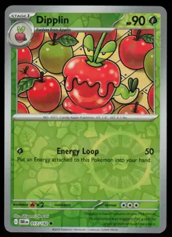 Dipplin 017/182 Common Destined Rivals Pokemon Reverse Holo Near Mint - Image 1