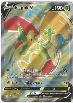 Flapple V 143/163 Ultra Rare Battle Styles Pokemon Holo Near Mint - Image 1