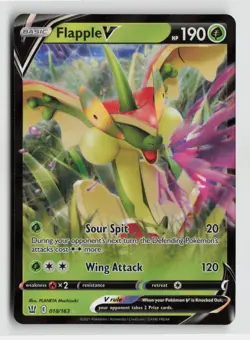 Pokemon - Flapple V - 018/163 SWSH05: Battle Styles - Ultra Rare - NM - Image 1