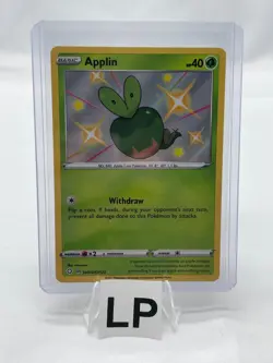 Applin SV012/SV122 Shiny Rare Shining Fates Shiny Vault Pokemon LP - Image 5