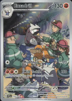 Excadrill 174/162 Illustration Rare Temporal Forces Near Mint - Image 1