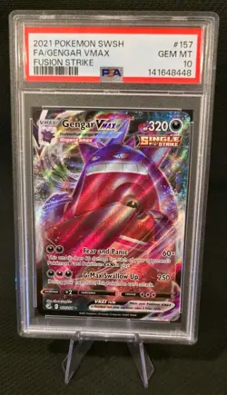 PSA - 10 - Gengar Vmax 157/264 Fusion Strike Pokemon PSA 10 - New 2026 Cert - Image 1