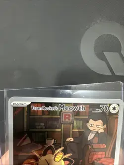 Pokemon TCG Team Rockets Meowth Card 203/182 Destined Rivals - Image 2
