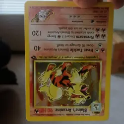 Wizards of the Coast Blaine's Arcanine 1/132 Gym Challenge Holo Rare 90HP - Image 5