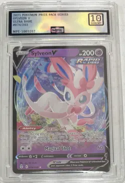 2021 Pokemon Sword & Shield Evolving Skies 074 Sylveon V MPE 10 Gem Mint - Image 1