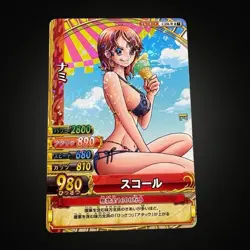 One Piece Nami Rare Holo Card C250-W R Berry Match Double Vol.7 Crew Card LP - Image 1