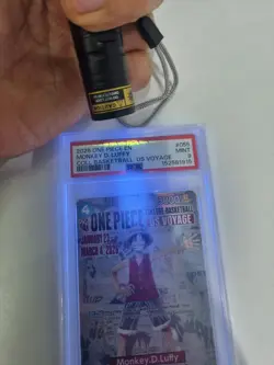 PSA 9 One Piece Monkey D. Luffy P-055 US Voyage College Basketball Promo EN - Image 2