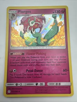 Pokemon Card Florges Cosmic Eclipse Holo Rare 152/236 Near Mint - Image 1