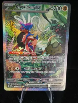 Koraidon EX 247/198 Scarlet Violet Base Set Special Illustration Rare Card - Image 1