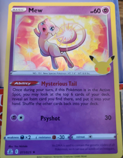 Mew - Celebrations 25th - Holo Rare - 011/025 - Near Mint - Pokemon Card - Image 1