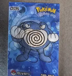 POLIWAG X POLIWHIRL X POLIWRATH EVOLUTION - POKEMON RARE 3D CCG HOLO CARD - Image 3