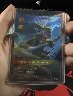 Poppy Keeper Of The Hammer Signature 237/219 Riftbound Unleashed NM Perfect Card - Image 1