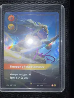 Poppy Keeper Of The Hammer Signature 237/219 Riftbound Unleashed NM Perfect Card - Image 3