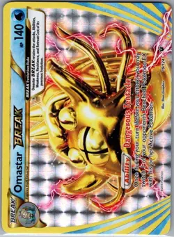 Omastar BREAK 19/124 XY - Fates Collide - Pokemon Card - NM - Image 1