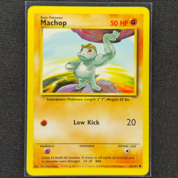 Machop - 52/102 - Common - Base Set - Pokemon Card - LP - Image 1