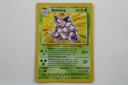 NINTENDO POKEMON TRADING CARD NIDOKING 11/102 BASE SET HOLO FOIL ESPANOL - Image 1