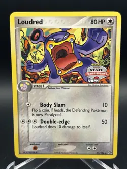 2005 Pokemon State Championships Promo Card Loudred 35/106 EX Emerald LP+ - Image 1