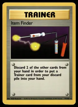 ITEM FINDER - 74/102 Rare Base Set Unlimited Pokemon NM - Image 1