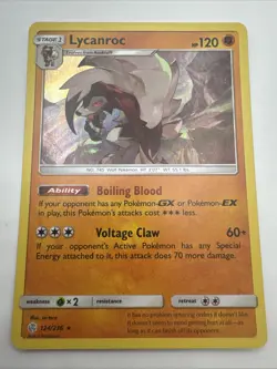 Lycanroc 124/236 Sm-Cosmic Eclipse Holo Pokemon TCG - Image 1