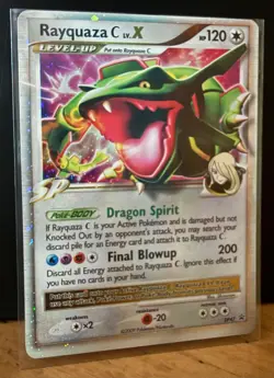 Pokemon Rayquaza C LV. X DP47 Holo Black Star Promo - Image 1