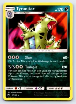 Tyranitar 87/168 Holo Rare Celestial Storm Pokemon NM/M - Image 1