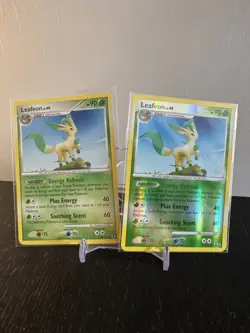 Pokemon TCG Leafeon Rising Rivals 45/111 Reverse Holo Rare + Common LP - Image 1