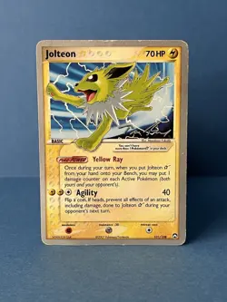 Pokemon TCG Jolteon EX World Championships 2007 101/108 Light/Mod Play VG L@@K! - Image 1