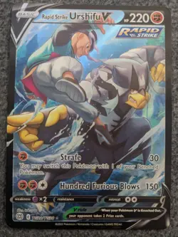 POKEMON BRILLIANT STARS RAPID STRIKE URSHIFU V FULL ART ULTRA RARE#TG20/TG30 NM - Image 1