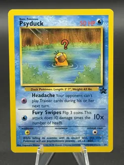 Pokemon TCG Wizards Of The Coast Psyduck Black Star Promo #20 See Pics - Image 1