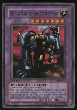The Last Warrior from Another Planet LON-077 1st Edition YU-GI-OH - Image 1