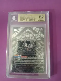 One Piece Slab Marshall.D.Teach OP09-093 Silver SP BGS 9.5 Mint 2025 - Image 1