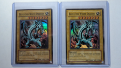 Konami Yu-Gi-Oh! Blue-Eyes White Dragon English 2-Card Lot SKE-001 1st Holo - Image 1