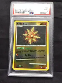 Pokemon Cards: Great Encounters Reverse Holo: Solrock 85/106 PSA 9 - Image 2