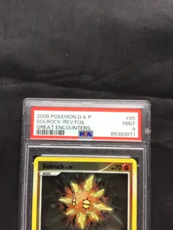 Pokemon Cards: Great Encounters Reverse Holo: Solrock 85/106 PSA 9 - Image 3