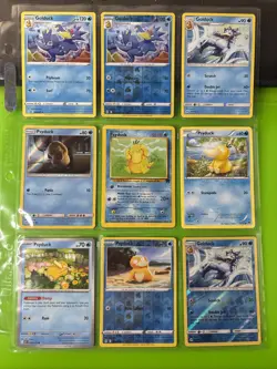 Pokemon Binder Collection Psyduck Golduck Cards WOTC XY Sun & Moon Sword - Image 1