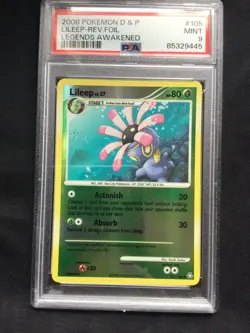 Pokemon Cards: Legends Awakened Reverse Holo: Lileep 105/146 PSA 9 - Image 2