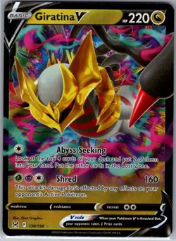 Giratina V 130/196 SWSH11: Lost Origin - Pokemon Card - NM - Image 1