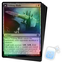 FOIL TITHING BLADE X4 The Lost Caverns Of Ixalan LCI Magic MTG MINT CARD - Image 1
