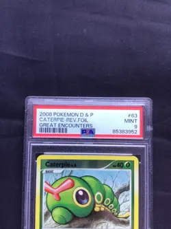Pokemon Cards: Great Encounters Reverse Holo: Caterpie 63/106 PSA 9 - Image 3