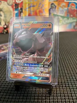 Pokemon TCG Onix GX Hidden Fates Holo Ultra Rare Card 36/68 - Image 1