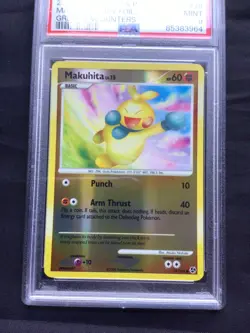 Pokemon Cards: Great Encounters Reverse Holo: Makuhita 78/106 PSA 9 - Image 2