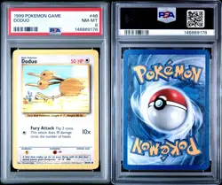 1999 POKEMON BASE SET UNLIMITED #48 DODUO PSA 8 - Image 3