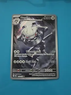 Steelix 150/132 Illustration Rare 2025 Pokemon Mega Evolution Full Art Card NM - Image 1