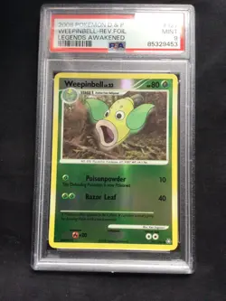 Pokemon Cards: Legends Awakened Reverse Holo: Weepinbell 127/146 PSA 9 - Image 2