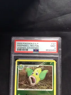 Pokemon Cards: Legends Awakened Reverse Holo: Weepinbell 127/146 PSA 9 - Image 3