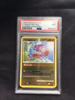 Pokemon Cards: Legends Awakened Reverse Holo: Tyrogue 126/146 PSA 9 - Image 1