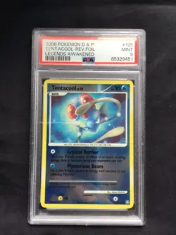 Pokemon Cards: Legends Awakened Reverse Holo: Tentacool 125/146 PSA 9 - Image 1