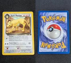 Dark Persian 42/82 Uncommon Team Rocket Pokemon Unlimited Near Mint - Image 1
