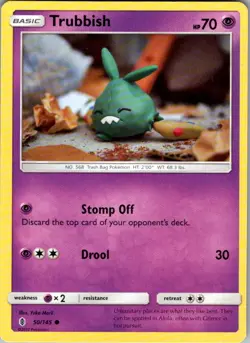 Trubbish Guardians Rising 50/145 Common Pokemon Near Mint - Image 1