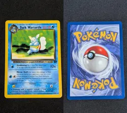 Dark Wartortle 46/82 Uncommon Team Rocket Pokemon Unlimited Near Mint - Image 1